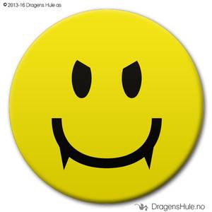 Bilde av  Button: Vampyrsmiley (velg farge)