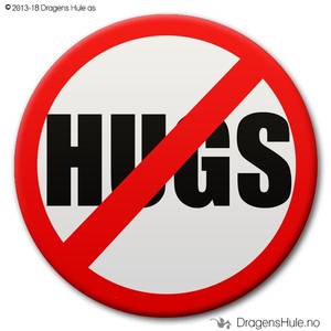 Bilde av  Button: Forbudt -Hugs